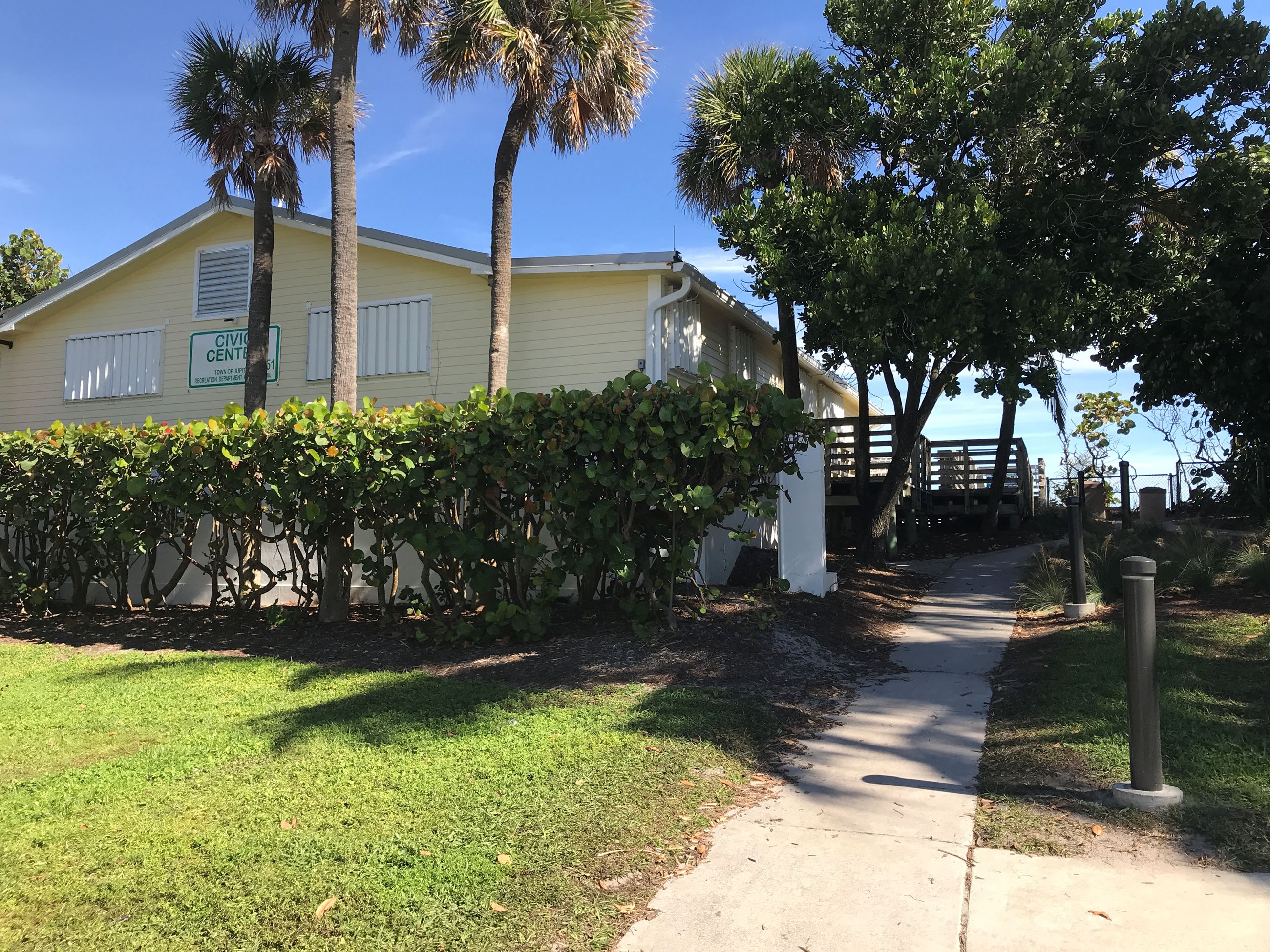 Front of Civic Center