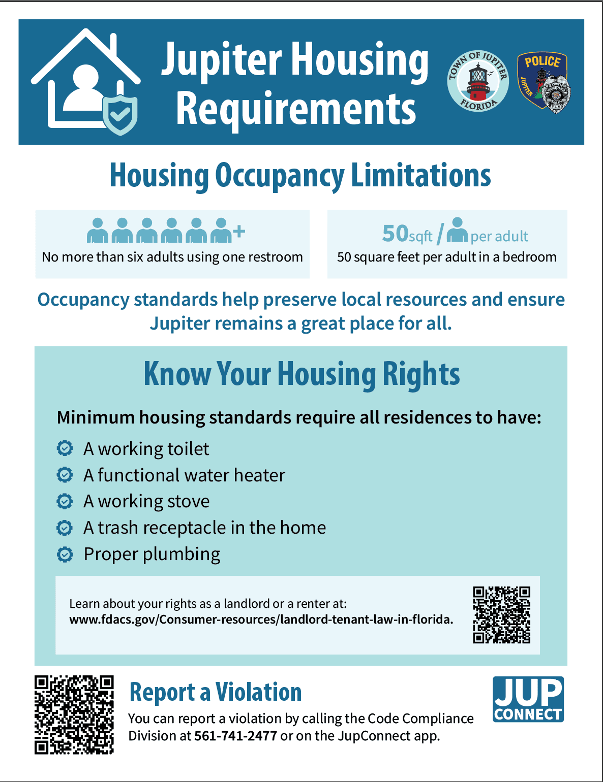 Jupiter Housing Requirements