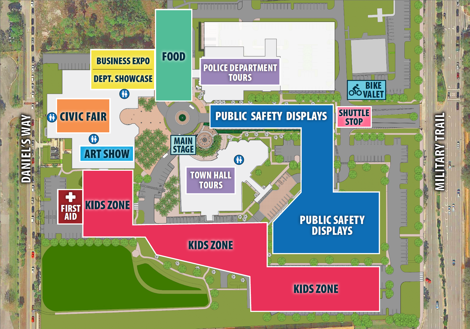 Jubilee Site Map Simplified